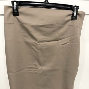 Express khaki/tan pencil skirt
